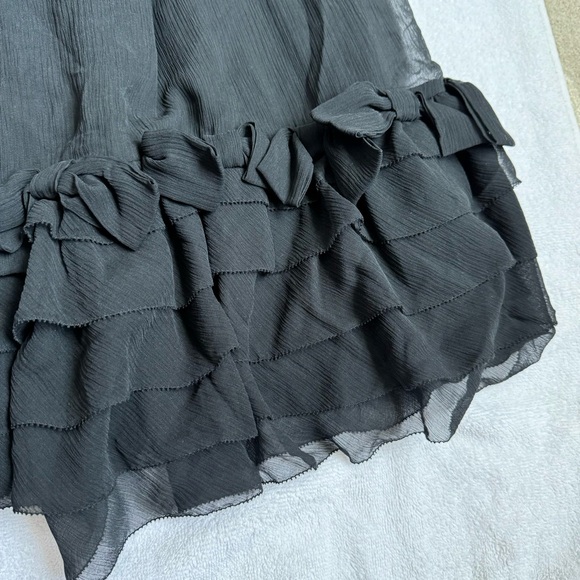 Juicy Couture Silk Crepe Party Dress w/ Bow Detail - Picture 4 of 6